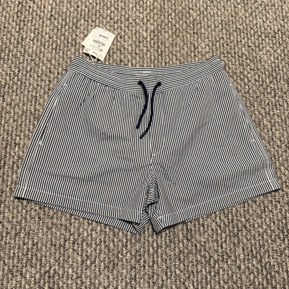 Zara striped swim shorts